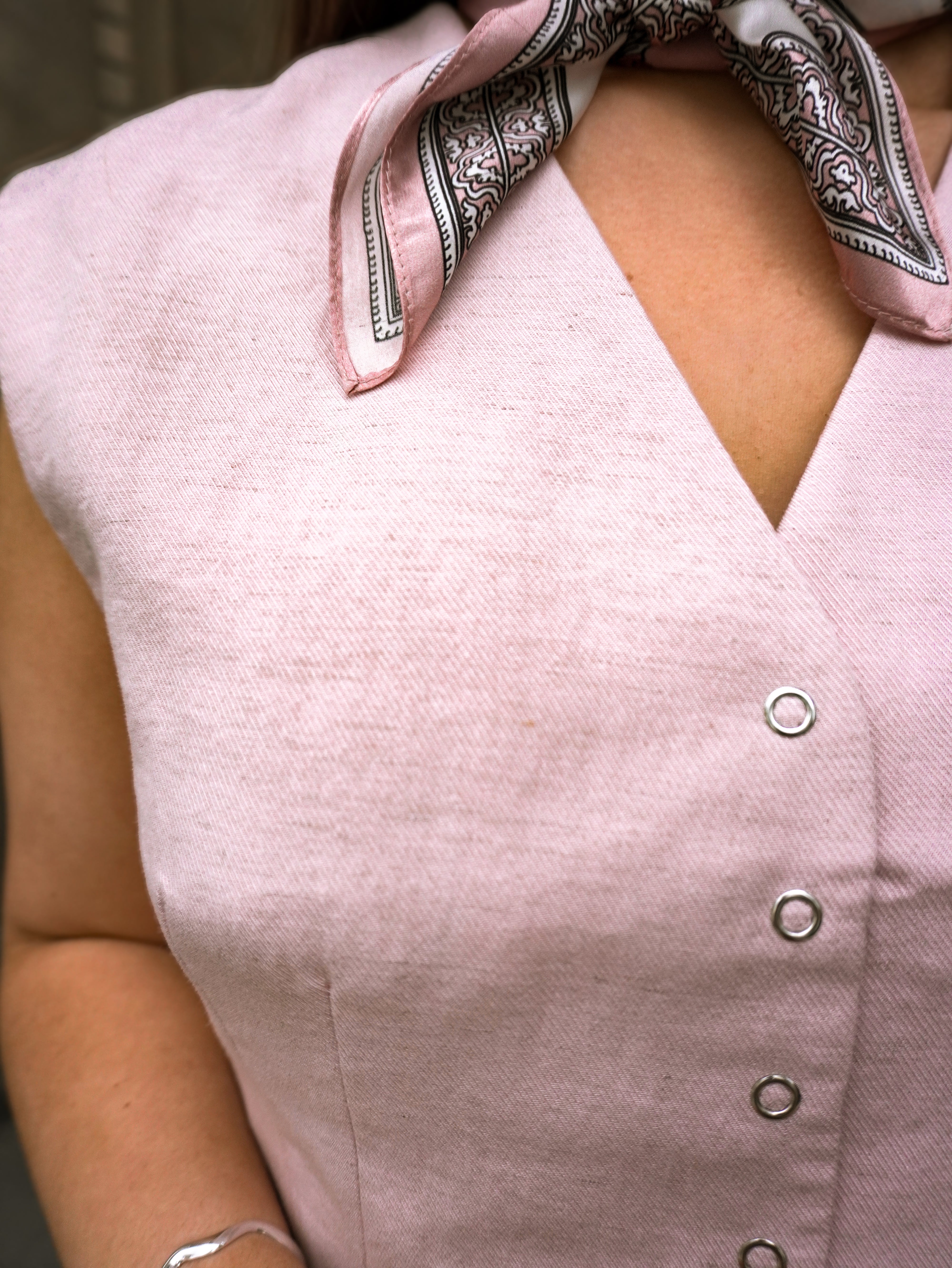 OBJMOLLY Tailored Waistcoat - Pale Lilac